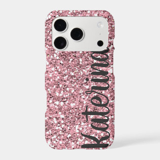 Roze Glitter Gepersonaliseerd met Jouw naam.