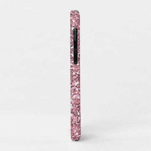 Roze Glitter Gepersonaliseerd met Jouw naam. Case-Mate iPhone Case (Achterkant/links)