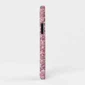 Roze Glitter Gepersonaliseerd met Jouw naam. Case-Mate iPhone Case (Achterkant/rechts)