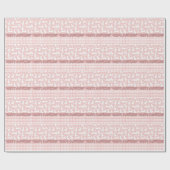 Roze Glitter Gingham Pset Rabbits Cadeaupapier (Vlak)