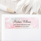  roze glitter Girly Glamoureus Etiket (Insitu)