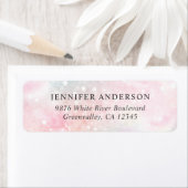  roze glitter Girly Glamoureus Etiket (Insitu)