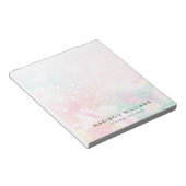  roze glitter Girly Glamoureus Notitieblok (Schuin)