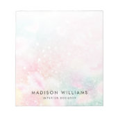  roze glitter Girly Glamoureus Notitieblok (Voorkant)