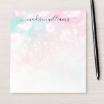 roze glitter Girly Glamoureus Notitieblok<br><div class="desc">Pas dit  roze roze glitterpatroon eenvoudig aan met uw aangepaste gegevens.</div>
