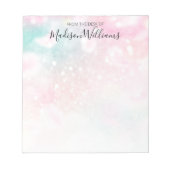  roze glitter Girly Glamoureus Notitieblok (Voorkant)