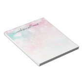 roze glitter Girly Glamoureus Notitieblok (Schuin)