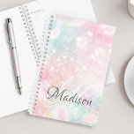 roze glitter Girly Glamoureus Planner<br><div class="desc">Pas dit  roze roze glitterpatroon eenvoudig aan met uw aangepaste gegevens.</div>