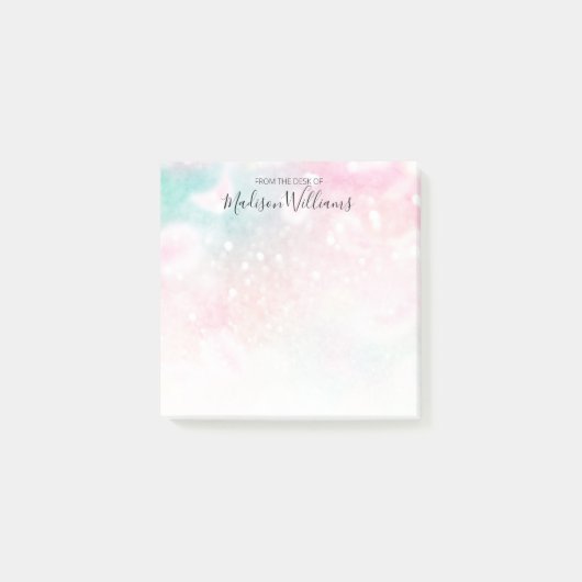  roze glitter Girly Glamoureus Post-it® Notes (Voorkant)