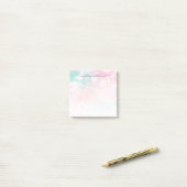 roze glitter Girly Glamoureus Post-it® Notes (Op bureau)