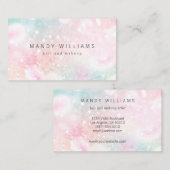  roze glitter Girly Glamoureus Visitekaartje (Voorkant / Achterkant)