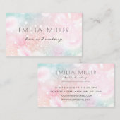  roze glitter Girly Glamoureus Visitekaartje (Voorkant / Achterkant)