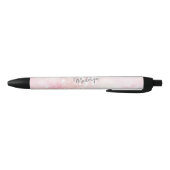  roze glitter Girly Glamoureus Zwarte Inkt Pen (Bodem)