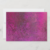 Roze glitter Girly Lipstick Kiss gepersonaliseerd Notitiekaartje (Achterkant)