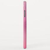 Roze Glitter Girly Sparkle Glitter Monogram Case-Mate iPhone Case (Achterkant/rechts)