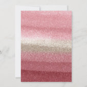 Roze Glitter Glam Bling Sparkle 60e verjaardag Kaart (Achterkant)