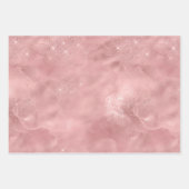 Roze Glitter Glam Bling Trendy Stijlvol Voor haar Inpakpapier Vel (Voorkant)