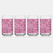 Roze Glitter Glam Hart Blikvorm Glas (Rechts)