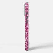 Roze Glitter Glam Hart Case-Mate iPhone Case (Achterkant / Links)