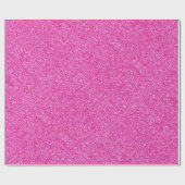 Roze Glitter Glamour Sjabloon Elegant Modern Cadeaupapier (Vlak)