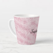 Roze Glitter Glans Kerst Latte Mok (Linkerhoek)