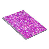 Roze Glitter Glans Notitieboek (Rechterzijde)