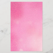 Roze Glitter Glans Salon Service Menu (Achterkant)