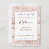 Roze Glitter Glans Sparkle Kaart (Voorkant)