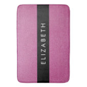 Roze Glitter, Glitter Achtergrond, Jouw naam Badmat (Voorkant Verticaal)