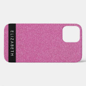 Roze Glitter, Glitter Achtergrond, Jouw naam Case-Mate iPhone Case (Achterkant (horizontaal))