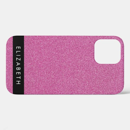 Roze Glitter, Glitter Achtergrond, Jouw naam Case-Mate iPhone Case (Achterkant (horizontaal))