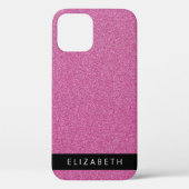 Roze Glitter, Glitter Achtergrond, Jouw naam Case-Mate iPhone Case (Achterkant)