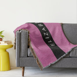Roze Glitter, Glitter Achtergrond, Jouw naam Deken