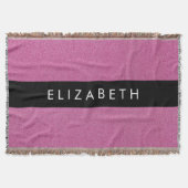 Roze Glitter, Glitter Achtergrond, Jouw naam Deken (Voorkant)