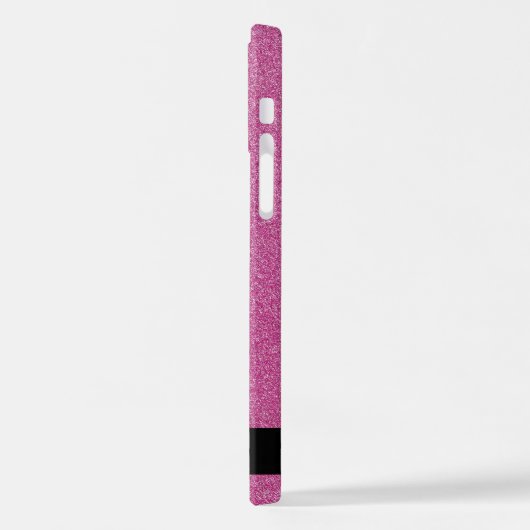 Roze Glitter, Glitter Achtergrond, Jouw naam iPhone Hoesje (Linkerkant)