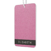 Roze Glitter, Glitter Achtergrond, Jouw naam Luchtverfrisser (Links)