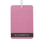 Roze Glitter, Glitter Achtergrond, Jouw naam Luchtverfrisser (Achterkant)