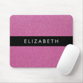 Roze Glitter, Glitter Achtergrond, Jouw naam Muismat (Met muis)