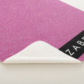 Roze Glitter, Glitter Achtergrond, Jouw naam Sherpa Deken (3/4)