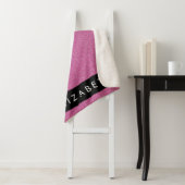 Roze Glitter, Glitter Achtergrond, Jouw naam Sherpa Deken (In situ)