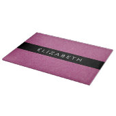 Roze Glitter, Glitter Achtergrond, Jouw naam Snijplank (Hoek)