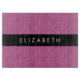 Roze Glitter, Glitter Achtergrond, Jouw naam Snijplank