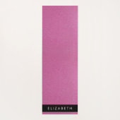 Roze Glitter, Glitter Achtergrond, Jouw naam Yogamat (Achterkant)