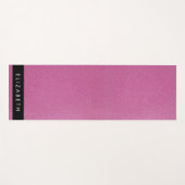 Roze Glitter, Glitter Achtergrond, Jouw naam Yogamat (Voorkant (horizontaal))