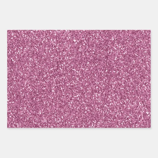 Roze Glitter Glitz sparkle Inpakpapier Vel (Voorkant)