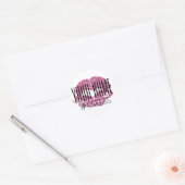 Roze Glitter Gloss Stickers (Envelop)