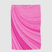 Roze glitter golfhanddoek (Voorkant)