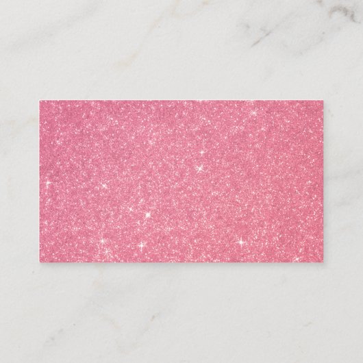 Roze Glitter Gouden Douche Registry Insert Kaart (Achterkant)