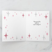 Roze Glitter Grote 13e Verjaardag Kaart (Binnen)