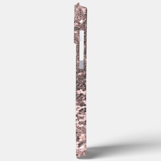 Roze Glitter-handgeschreven naam Case-Mate iPhone Case (Achterkant / Links)